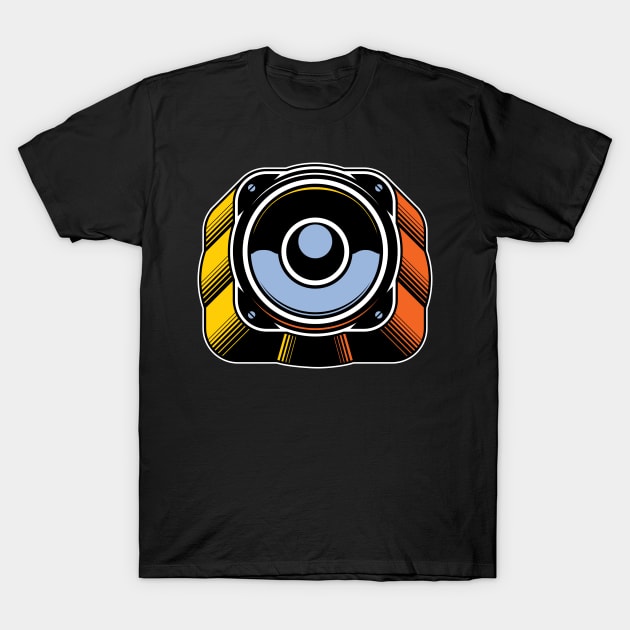 Speaker Icon T-Shirt by Kevin Adams Designs